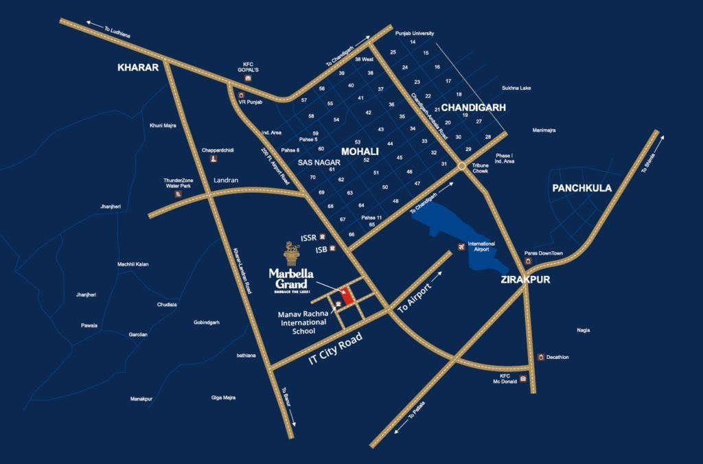 Marbella Grand Location Map