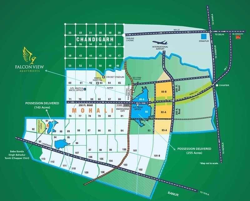 JLPL Falcon View Location Map