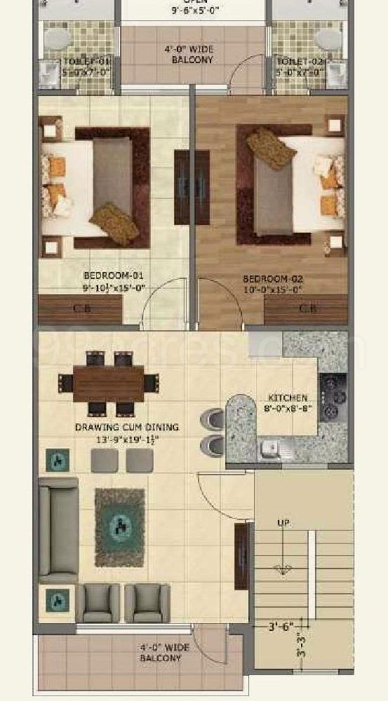 2BHK Highland Park