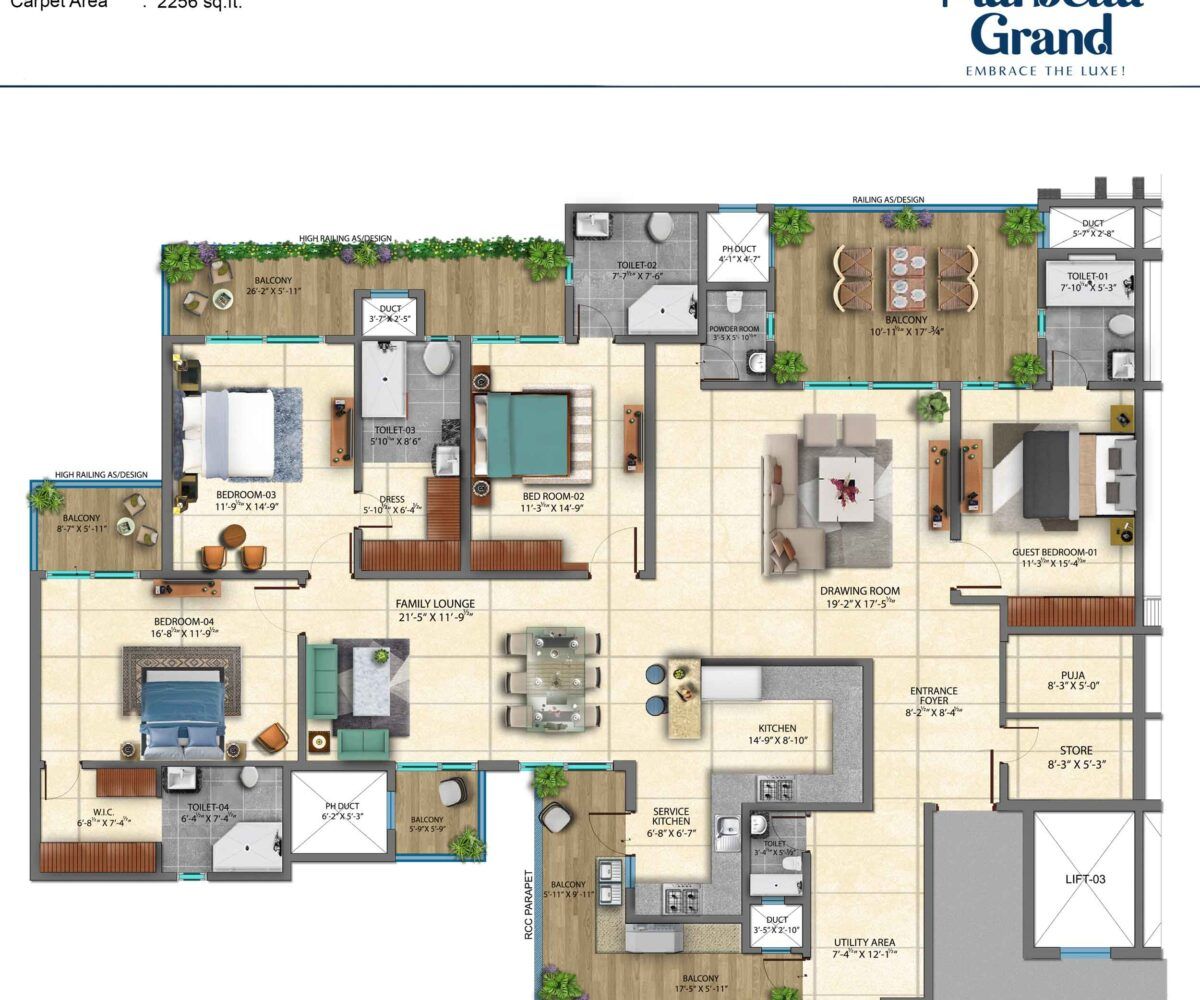 Marbella Grand 4bhk_single