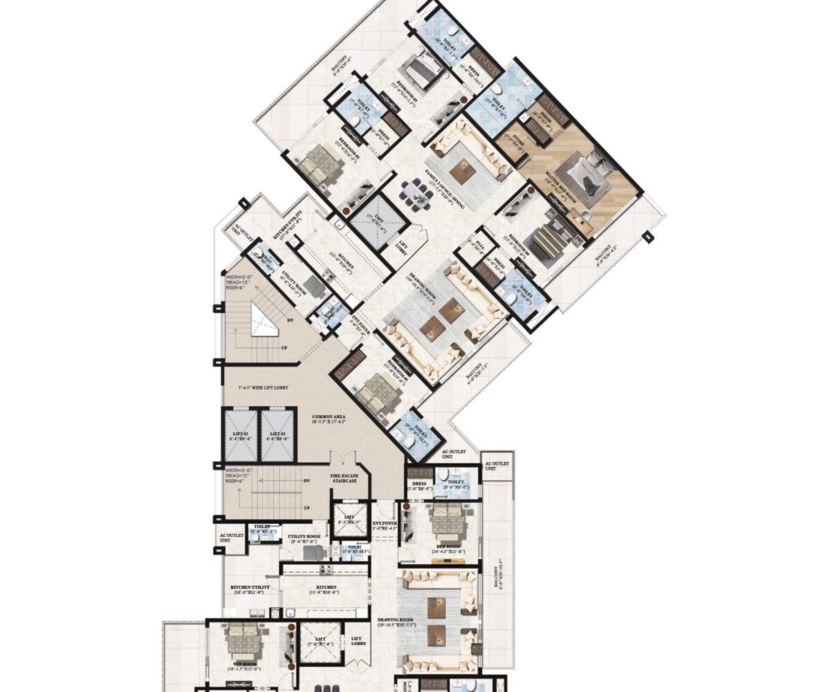 Noble Callista 5+1 BHK Iconic Tower Quad-Core Core