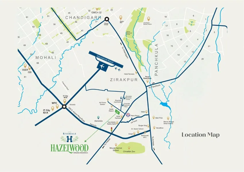 Site Plan of Riverdale Hazelwood Zirakpur