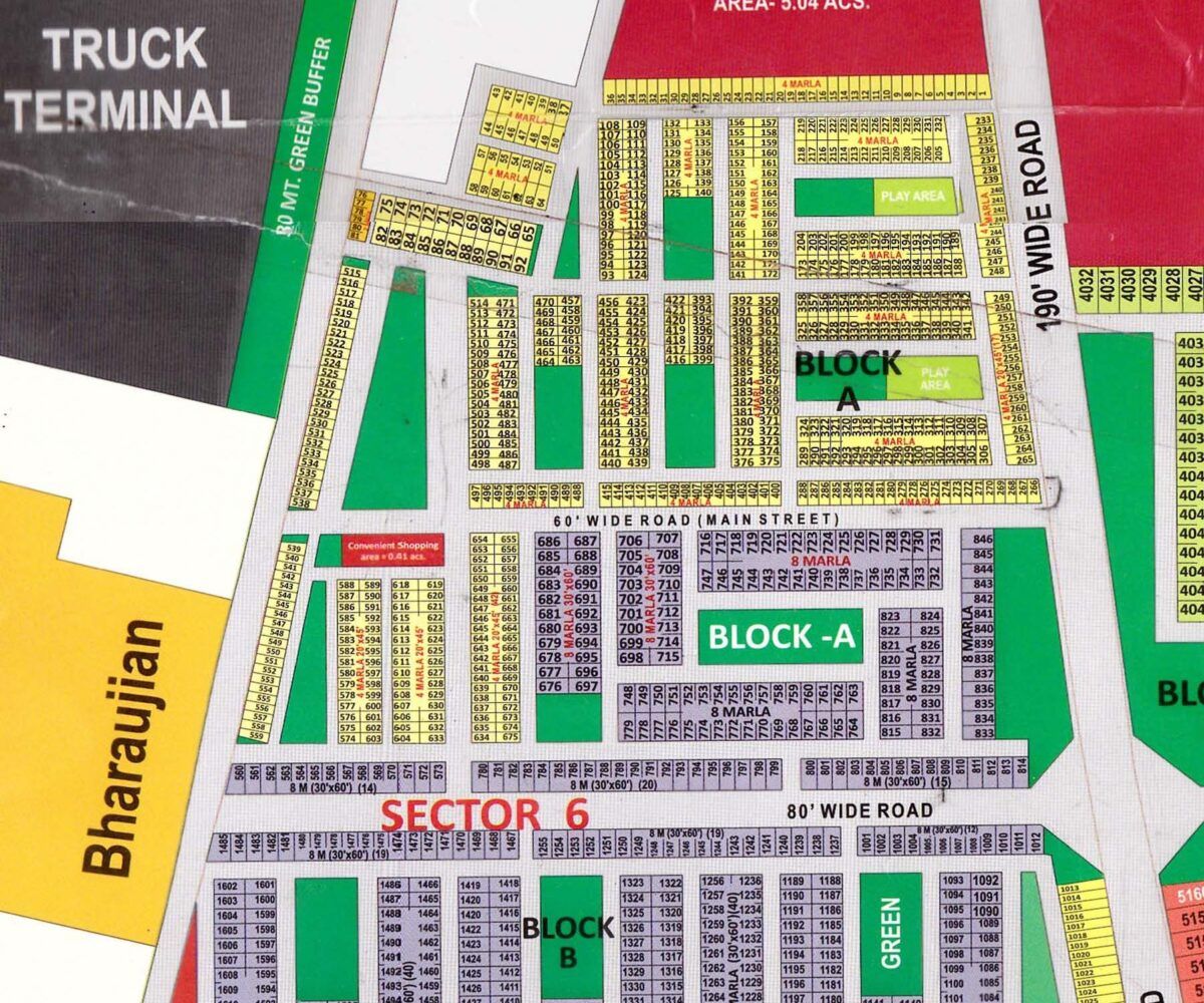 ECO CITY-1 LAYOUT PLAN FOR 100 AND 200.SQUARE.YARD PLOTS
