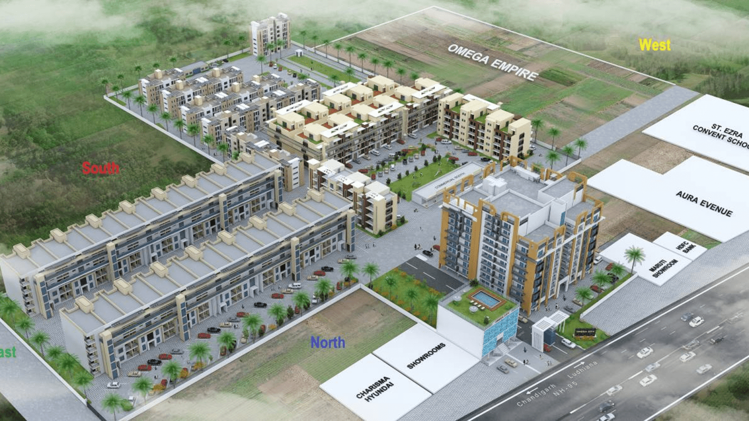Omega City Kharar 2BHK 3BHK Flats For Sale 9041904139