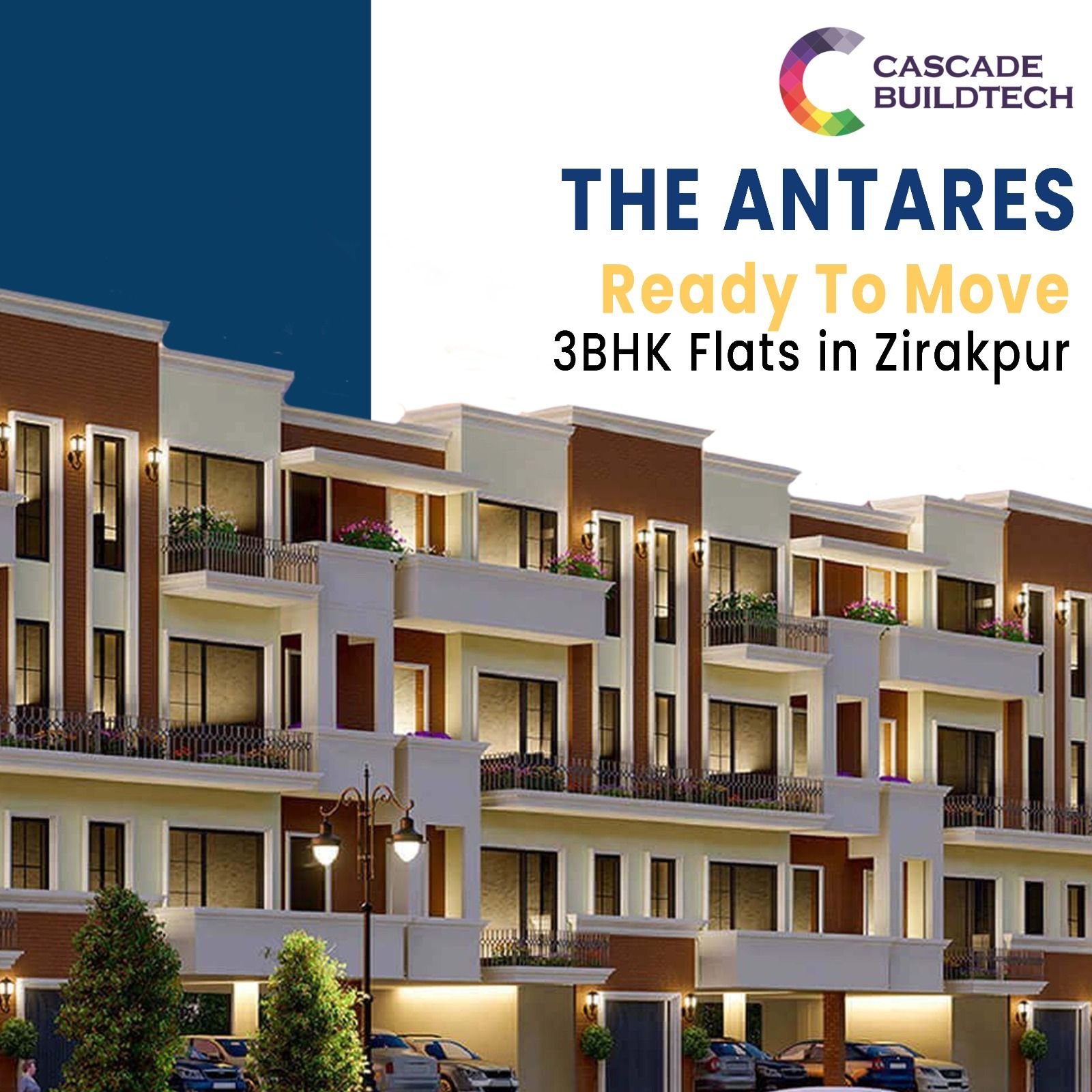 The Antares Ready To Move 3BHK Flats Zirakpur