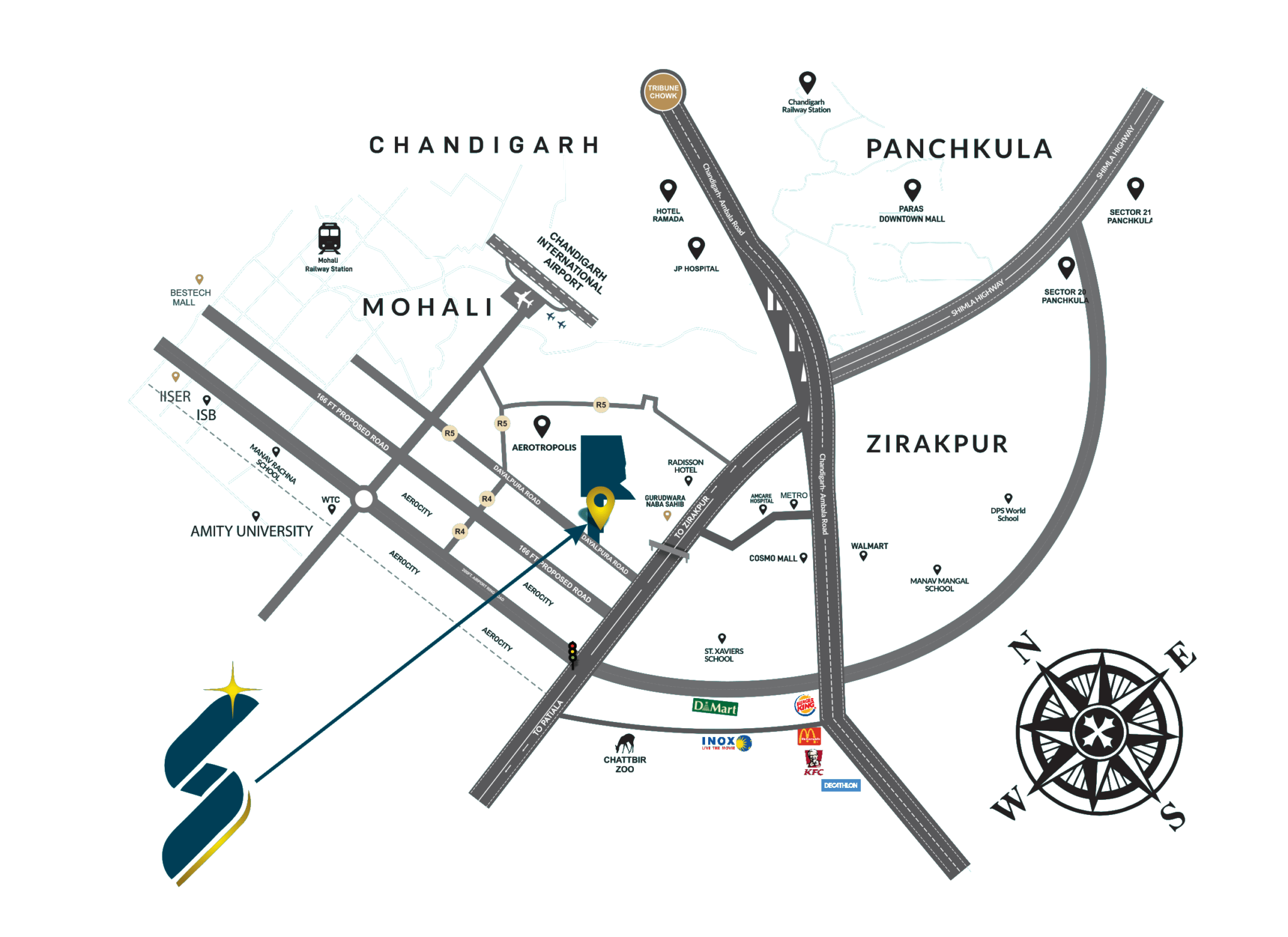 Stella Villas Duplex Villas in Zirakpur For Sale 9041904139